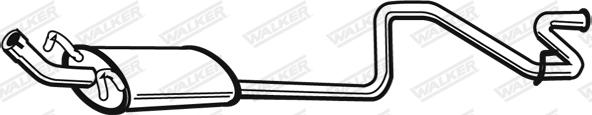 Walker 21695 - Глушитель выхлопных газов, конечный autosila-amz.com