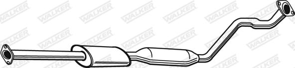 Walker 21768 - Средний глушитель выхлопных газов autosila-amz.com