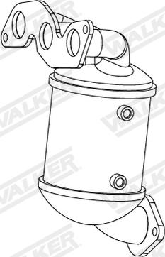 Walker 28666 - Катализатор autosila-amz.com