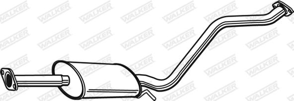 Walker 23045 - Средний глушитель выхлопных газов autosila-amz.com