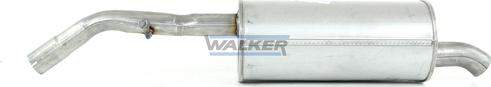 Walker 23393 - Глушитель выхлопных газов, конечный autosila-amz.com