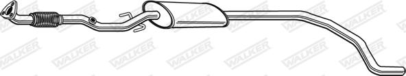 Walker 23383 - Средний глушитель выхлопных газов autosila-amz.com