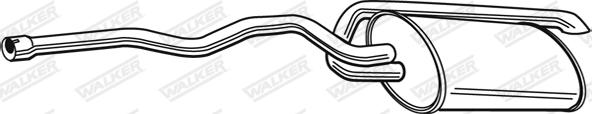 Walker 23206 - Глушитель выхлопных газов, конечный autosila-amz.com