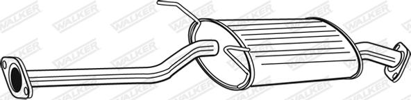 Walker 23221 - Средний глушитель выхлопных газов autosila-amz.com