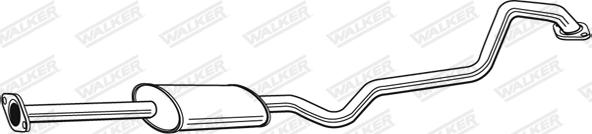 Walker 22607 - Средний глушитель выхлопных газов autosila-amz.com