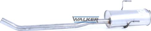 Walker 22149 - Средний глушитель выхлопных газов autosila-amz.com