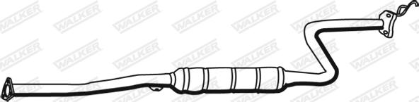 Walker 22153 - Средний глушитель выхлопных газов autosila-amz.com