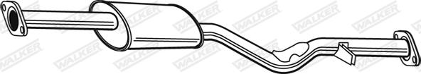 Walker 22397 - Средний глушитель выхлопных газов autosila-amz.com