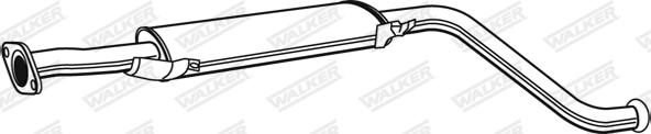 Walker 22316 - Средний глушитель выхлопных газов autosila-amz.com