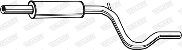 Walker 22758 - Средний глушитель выхлопных газов autosila-amz.com