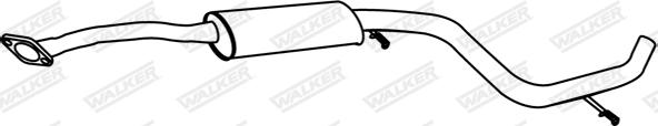 Walker 70205 - Средний глушитель выхлопных газов autosila-amz.com