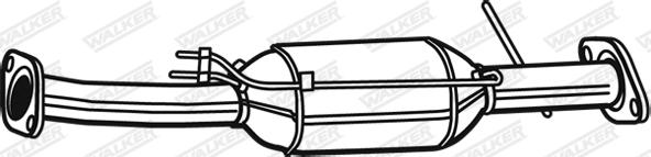 Walker 73153 - Сажевый / частичный фильтр, система выхлопа ОГ autosila-amz.com