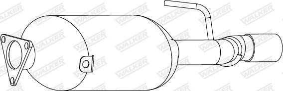 Walker 73331 - Сажевый / частичный фильтр, система выхлопа ОГ autosila-amz.com