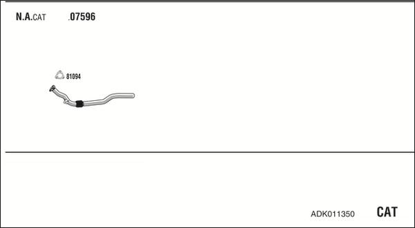 Walker ADK011350 - Система выпуска ОГ autosila-amz.com