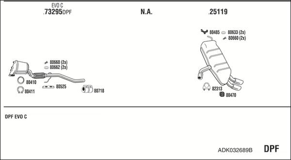 Walker ADK032689B - Система выпуска ОГ autosila-amz.com