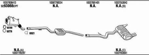 Walker BWK053146BA - Система выпуска ОГ autosila-amz.com