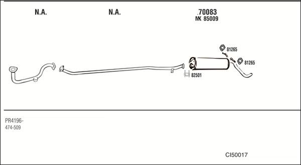 Walker CI50017 - Система выпуска ОГ autosila-amz.com