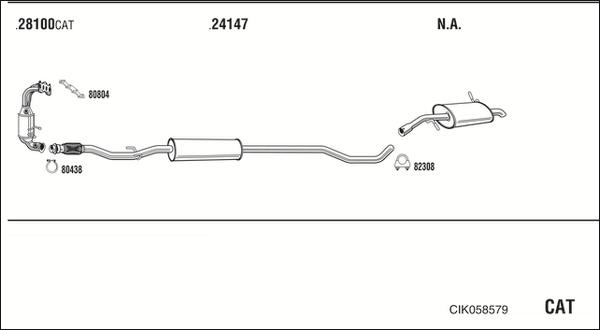 Walker CIK058579 - Система выпуска ОГ autosila-amz.com