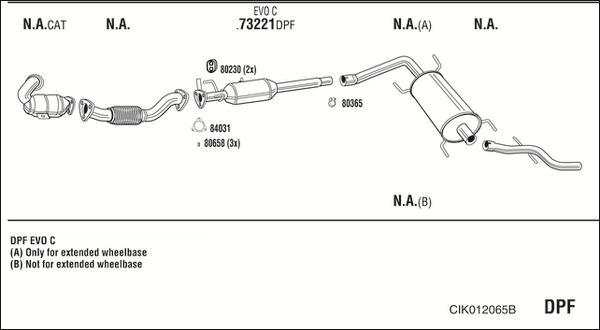 Walker CIK012065B - Система выпуска ОГ autosila-amz.com