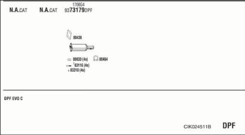 Walker CIK024511B - Система выпуска ОГ autosila-amz.com