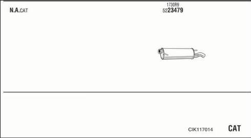 Walker CIK117014 - Система выпуска ОГ autosila-amz.com