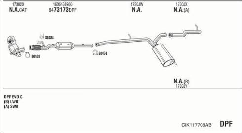 Walker CIK117708AB - Система выпуска ОГ autosila-amz.com