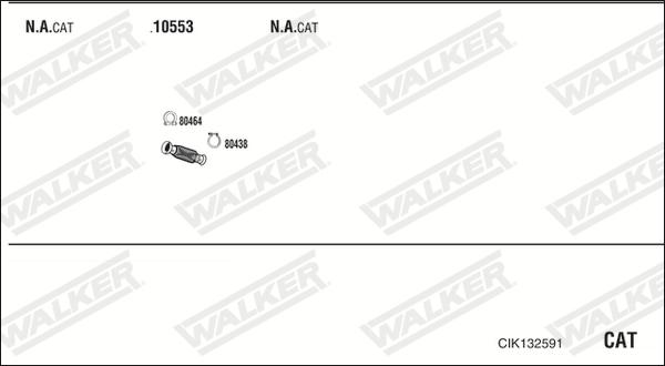 Walker CIK132591 - Система выпуска ОГ autosila-amz.com