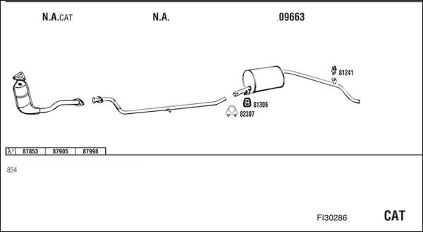 Walker FI30286 - Система выпуска ОГ autosila-amz.com