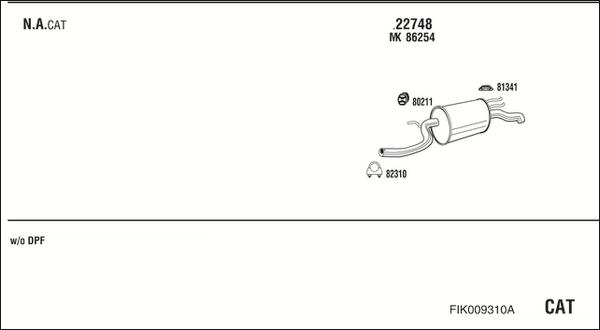 Walker FIK009310A - Система выпуска ОГ autosila-amz.com