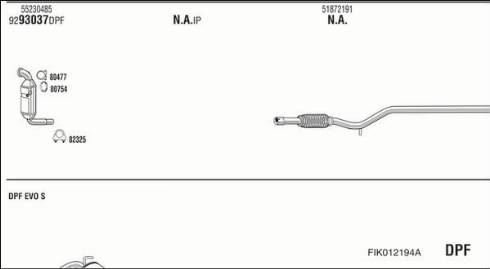 Walker FIK012194A - Система выпуска ОГ autosila-amz.com