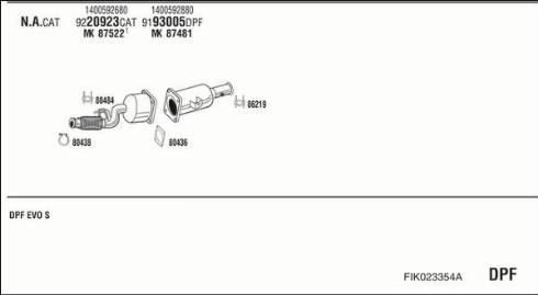 Walker FIK023354A - Система выпуска ОГ autosila-amz.com