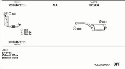 Walker FOK006803AA - Система выпуска ОГ autosila-amz.com