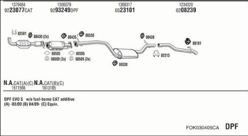 Walker FOK030405CA - Система выпуска ОГ autosila-amz.com