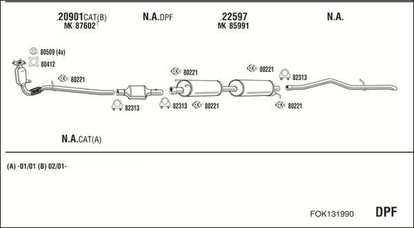 Walker FOK131990 - Система выпуска ОГ autosila-amz.com