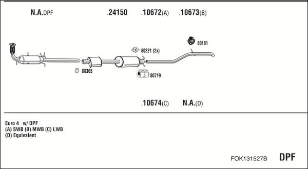 Walker FOK131527B - Система выпуска ОГ autosila-amz.com