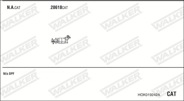 Walker HOK019242A - Система выпуска ОГ autosila-amz.com