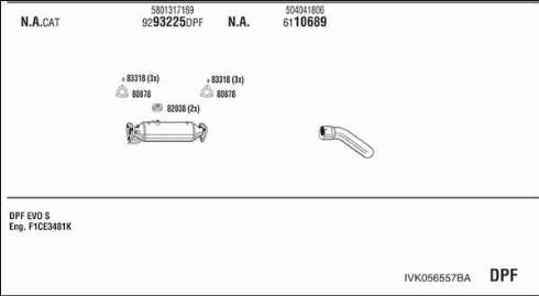 Walker IVK056557BA - Система выпуска ОГ autosila-amz.com