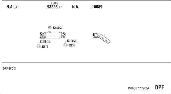 Walker IVK057779CA - Система выпуска ОГ autosila-amz.com