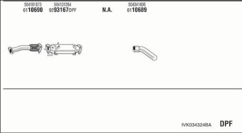 Walker IVK034324BA - Система выпуска ОГ autosila-amz.com