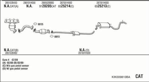 Walker KIK009810BA - Система выпуска ОГ autosila-amz.com