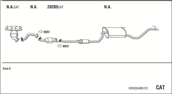 Walker KIK004851C - Система выпуска ОГ autosila-amz.com