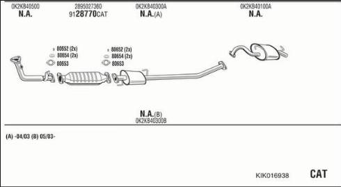 Walker KIK016938 - Система выпуска ОГ autosila-amz.com