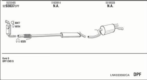 Walker LNK033592CA - Система выпуска ОГ autosila-amz.com