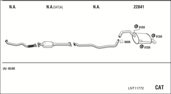 Walker LNT11772 - Система выпуска ОГ autosila-amz.com