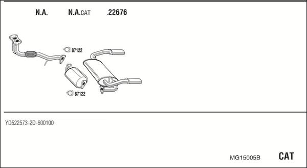 Walker MG15005B - Система выпуска ОГ autosila-amz.com