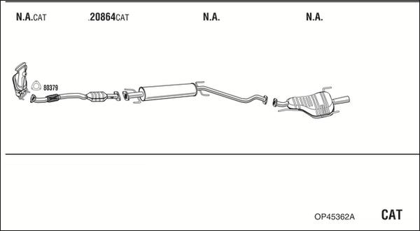 Walker OP45362A - Система выпуска ОГ autosila-amz.com