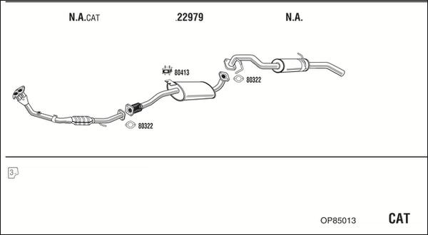 Walker OP85013 - Система выпуска ОГ autosila-amz.com