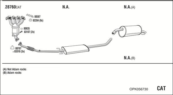 Walker OPK056730 - Система выпуска ОГ autosila-amz.com