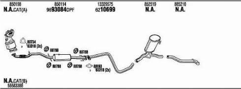 Walker OPK012088BA - Система выпуска ОГ autosila-amz.com