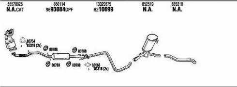 Walker OPK012088AA - Система выпуска ОГ autosila-amz.com